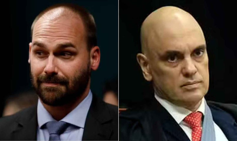 Moraes nega adiamento de julgamento no STF que pode condenar Eduardo Bolsonaro
