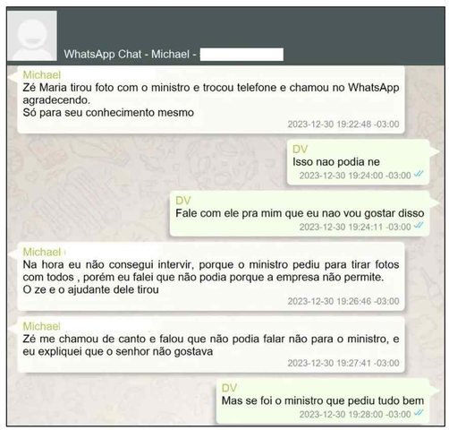 Trecho do relatório da PF — Foto: Reprodução
