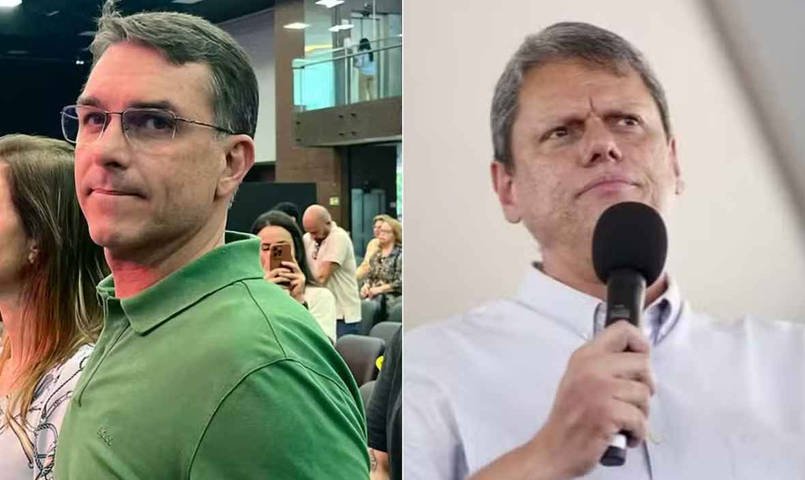 Tarcísio é pressionado a apoiar Flávio Bolsonaro, que sofre com resistência de aliados