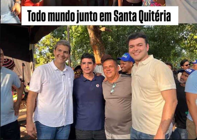 Rubens Pereira Júnior (de amarelo) aparece em imagem com Eduardo Braide (de branco) — Foto: Reprodução/Redes sociais