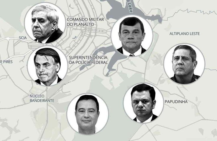 Trama golpista: veja em mapa onde os condenados vão cumprir as penas
