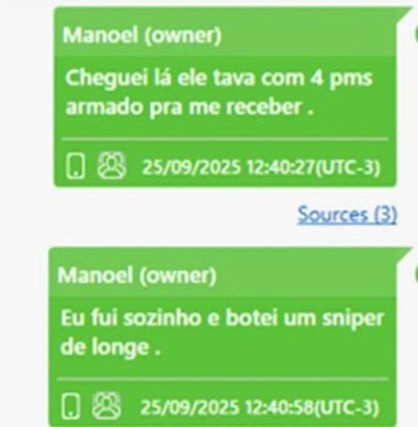 Diálogos na investigação da PF sobre caso Master — Foto: PF