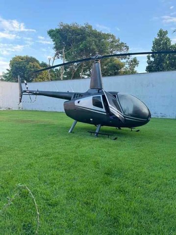 Helicóptero apreendido durante Operação Afluente — Foto: Reprodução/ Polícia Federal