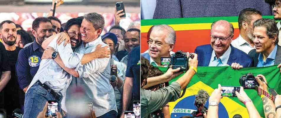 Na disputa por São Paulo, Tarcísio mira a capital e Haddad investe no interior