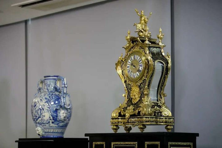 Peças restauradas no Planalto — Foto: Brenno Carvalho/8-1-2025