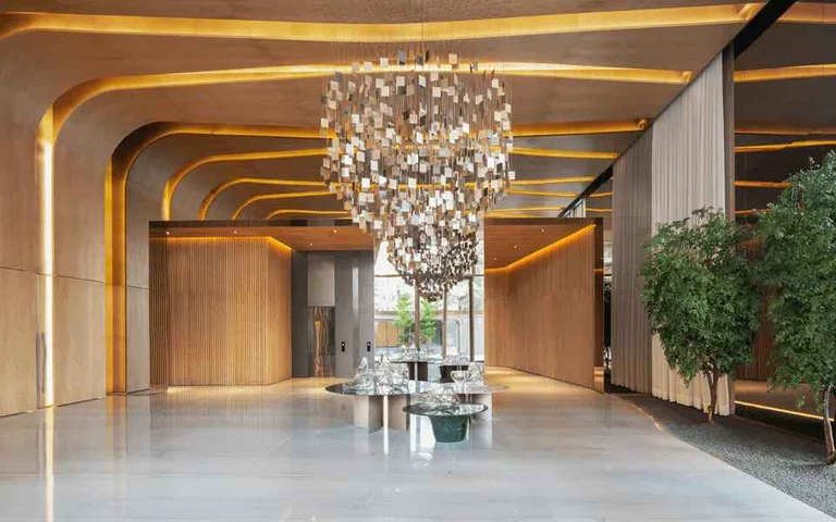Hall de entrada do Cyrela Heritage — Foto: Divulgação: Cyrela