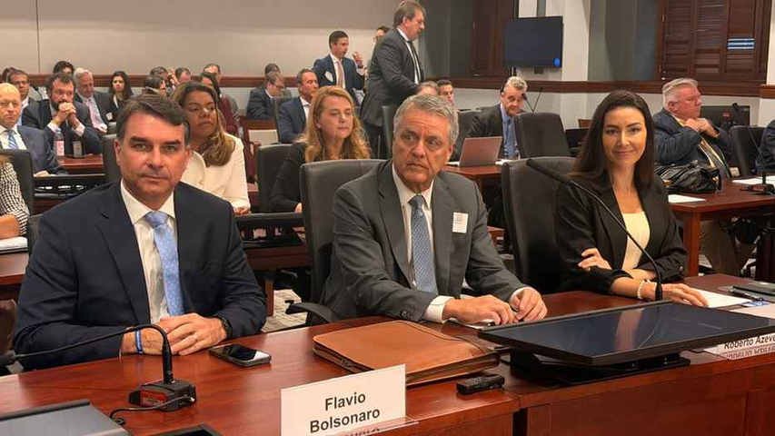 Flávio diz em audiência nos EUA que momento eleitoral é o ‘pior possível’ para tarifaço de Trump, critica Lula e defende Pix