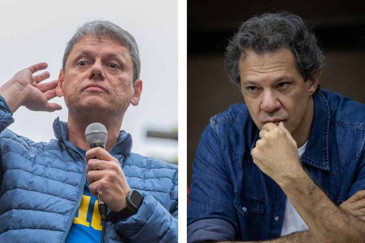 Datafolha: Tarcísio lidera em SP com 46%, contra 30% de Haddad