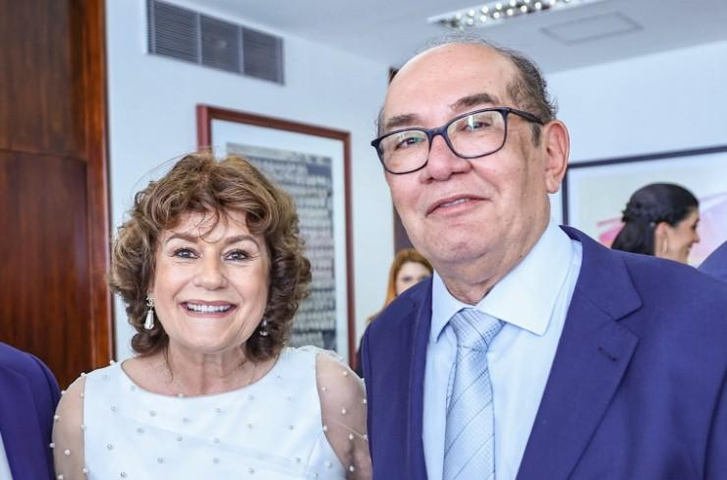 Gilmar Mendes e Guiomar anunciam separação após quase 20 anos: 'Cansamos de ser casados, mas não de ser amigos'