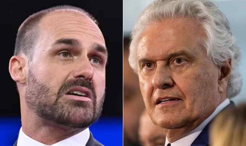 Eduardo rebate crítica de Caiado a 'green card': 'É o preço que o senhor paga para participar dos coquetéis do STF?'