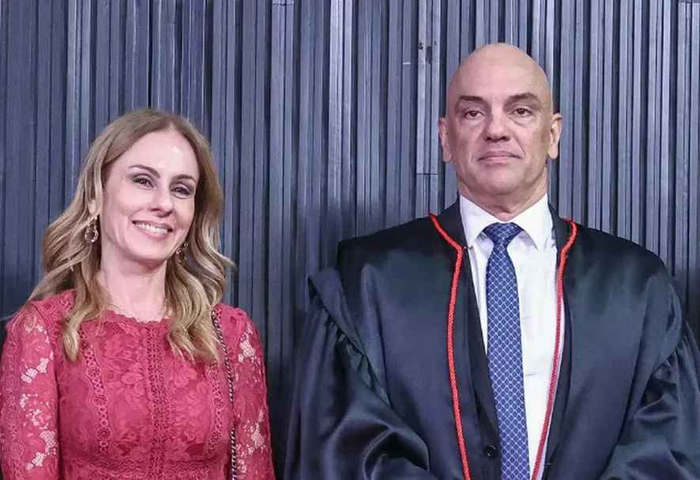Alexandre de Moraes e sua mulher Viviane Barci — Foto: Divulgação