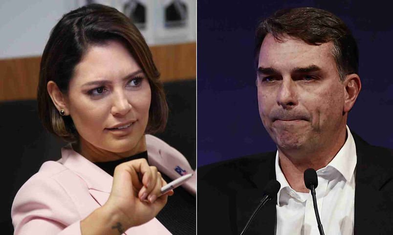 Flávio Bolsonaro deve oficializar candidatura sem a presença de Michelle em convenção do PL
