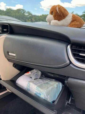 PF encontrou R$ 100 mil no carro do representante comercial — Foto: Reprodução/PF