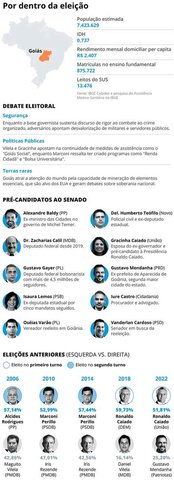 'O voto nos estados': Por dentro da eleição em Goiás — Foto: Editoria de Arte