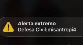 Contas da Defesa Civil do Pará foram usadas para disparar alerta falso de misantropia em celulares de seis capitais, três estados e DF