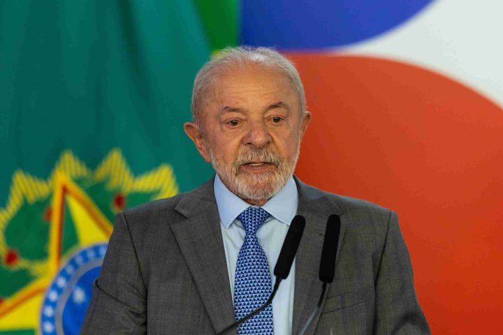 'Nunca fui esquerdista', diz Lula a presidente do FMI durante reunião do G7; veja vídeo
