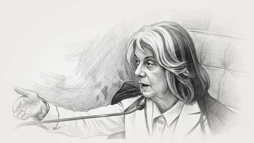 Cármen Lúcia na Sessão Extraordinária do STF — Foto: Arte O GLOBO/ Fotomontagem com uso de IA