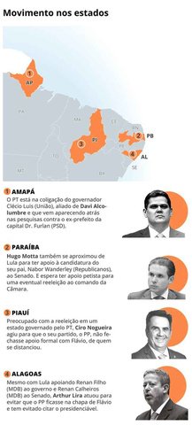 Movimento nos estados — Foto: Editoria de Arte