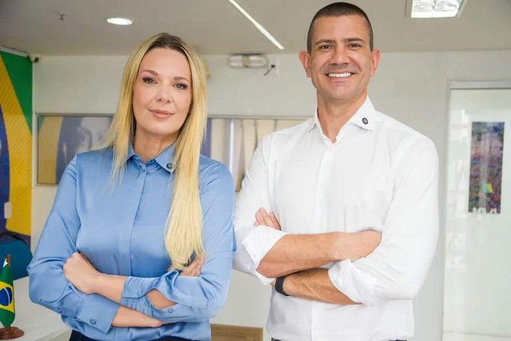 O presidente da Assembleia Legislativa do Rio (Alerj), Douglas Ruas (PL), confirmou nesta terça-feira que a vereadora de Niterói Fernanda Louback será candidata a vice-governadora em sua chapa na disputa pelo Palácio Guanabara. — Foto: Reprodução
