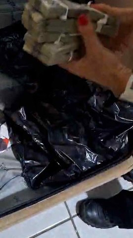PF encontra dinheiro em mala em operação que apura desvios de aposentadorias do INSS; veja vídeo