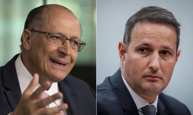 No mesmo evento, Alckmin e Derrite defendem projetos diferentes para a segurança pública