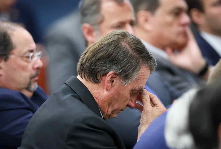 Interrogatórios dos réus da Aço Penal, Jair Bolsonaro (AP) 2668 — Foto: Gustavo Moreno / STF