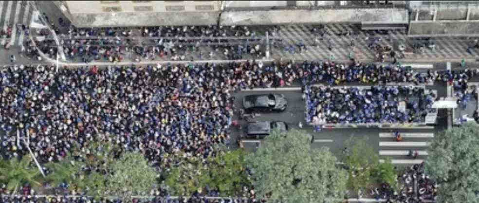 Marcha Para Jesus aconteceu nesta quinta-feira, em São Paulo — Foto: Monitor