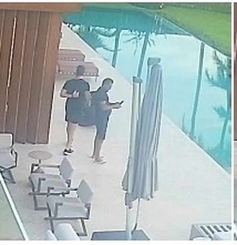 Primo de Daniel Vorcaro antes de tentar fugir em um carrinho de golfe — Foto: PF