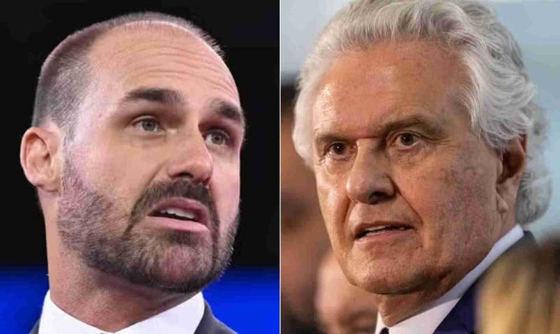 Eduardo rebate crítica de Caiado a 'green card': 'É o preço que o senhor paga para participar dos coquetéis do STF?'