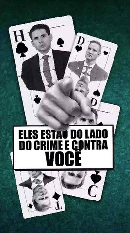 Captura de tela do vídeo que critica Hugo Motta, Derrite e Tarcísio de Freitas, compartilhado por apoiadores do governo — Foto: Reprodução