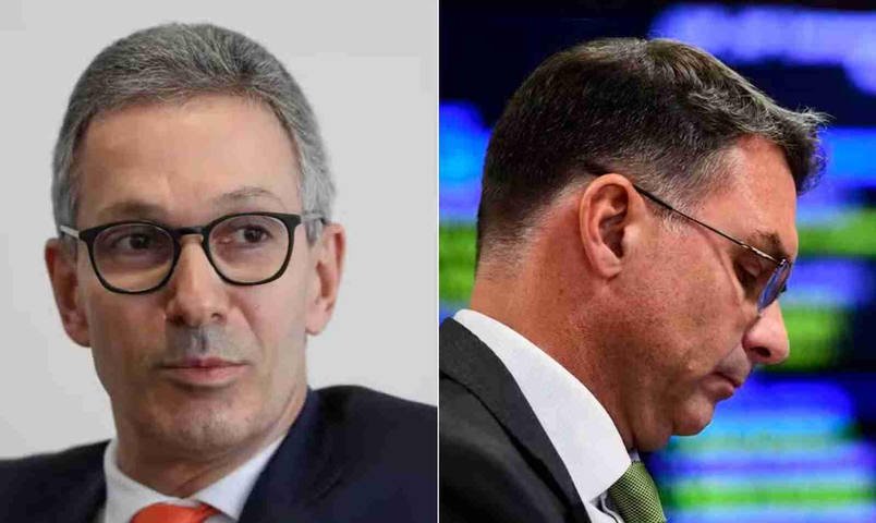 Zema busca parlamentares e recebe apoio de Flávio após ser pedido para ser incluído em inquérito das fake news