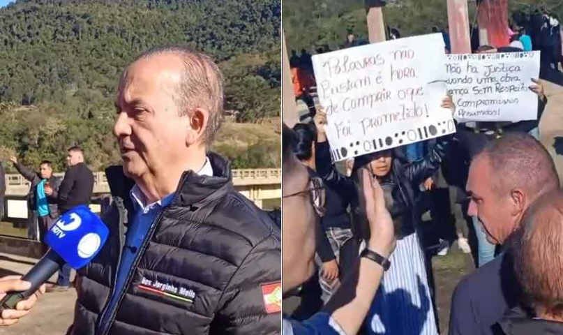 Governador de SC xinga indígenas durante visita a obras e é alvo de representação na PGR: 'Vai à merda'