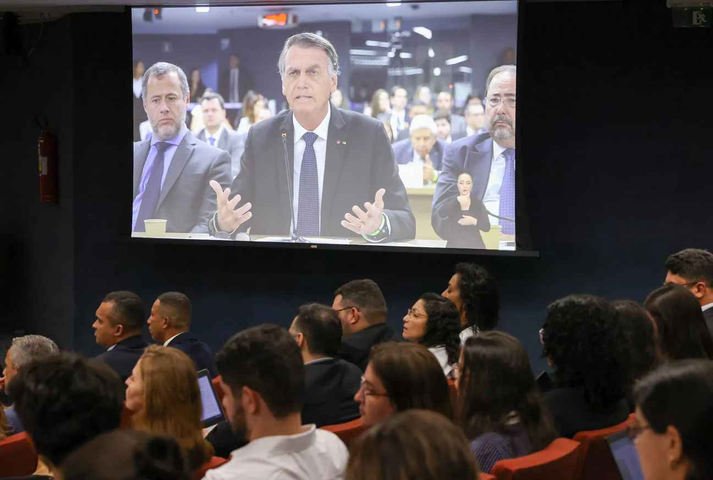 Interrogatórios dos réus da Aço Penal, Jair Bolsonaro (AP) 2668 — Foto: Antonio Augusto/STF