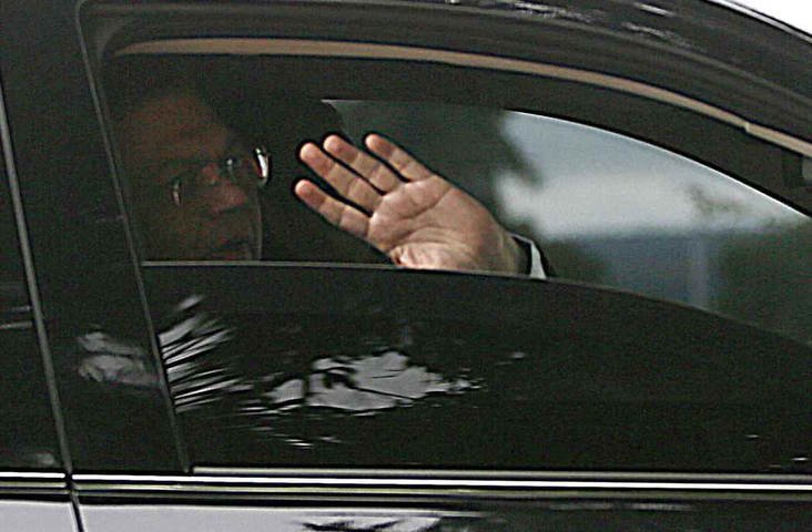 Flávio Dino, ministro da Justiça, chega ao Palácio do Alvorada para reunião com o presidente Lula — Foto: Cristiano Mariz/Agência O Globo