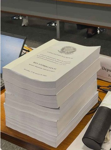 Relatório final da CPI do INSS — Foto: Divulgação