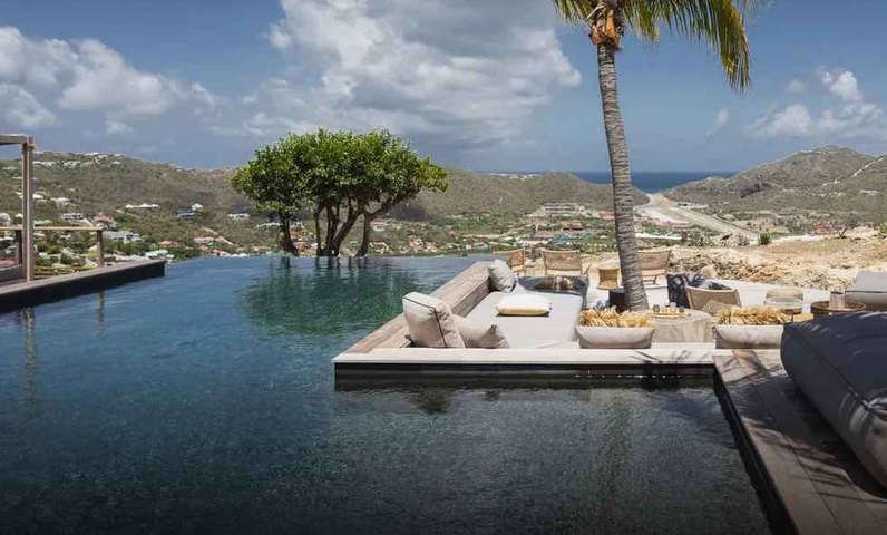 Vila alugada por Vorcaro em St. Barths, no Caribe — Foto: Reprodução