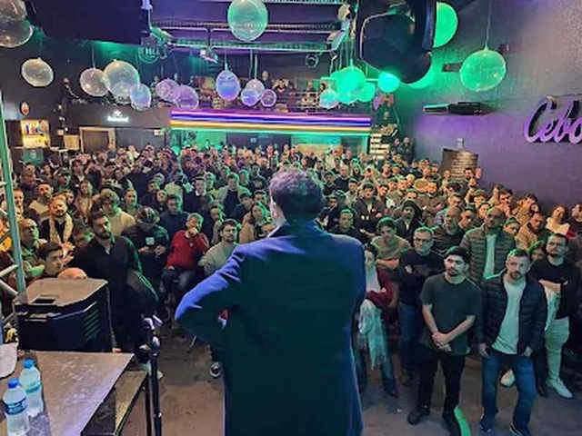 Em evento no RS, Renan Santos anuncia Aroldo Medina como pré-candidato à vice — Foto: Reprodução redes sociais